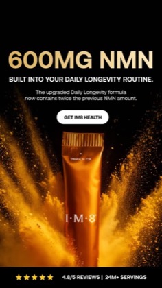 IM8 ad example: NMN Longevity & Anti-Aging