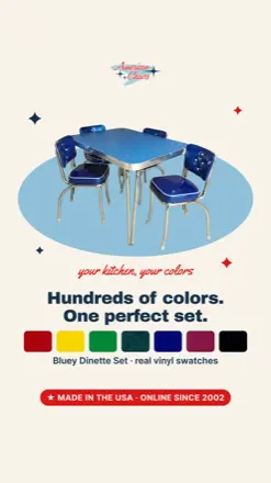 American Chairs — vinyl swatch row