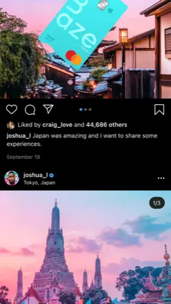 Amaze — native IG carousel